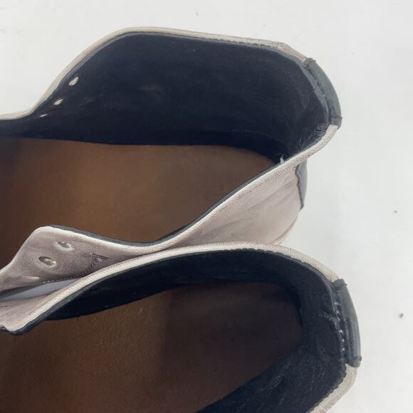 Frye Astor Men's Silver Metallic High Top Leather Athletic Shoes Sz 9.5 Preowned - Picture 5 of 8